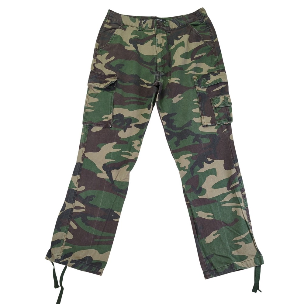 TRUST Mens Camouflage Cargo Pants‎ W38 L32 Cotton Military Style Relaxed Fit BDU